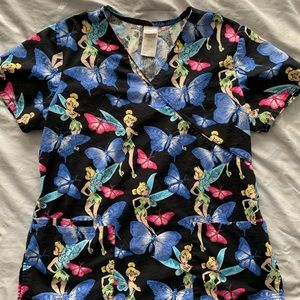 Tinkerbell scrub top